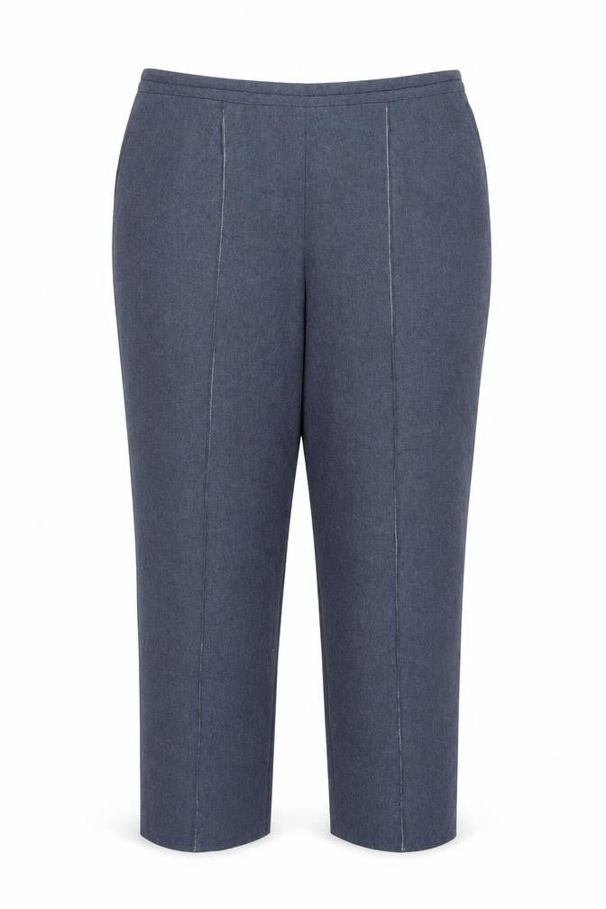 Bonmarché Women's Blue Trousers, Size 18, Polyester, Excellent