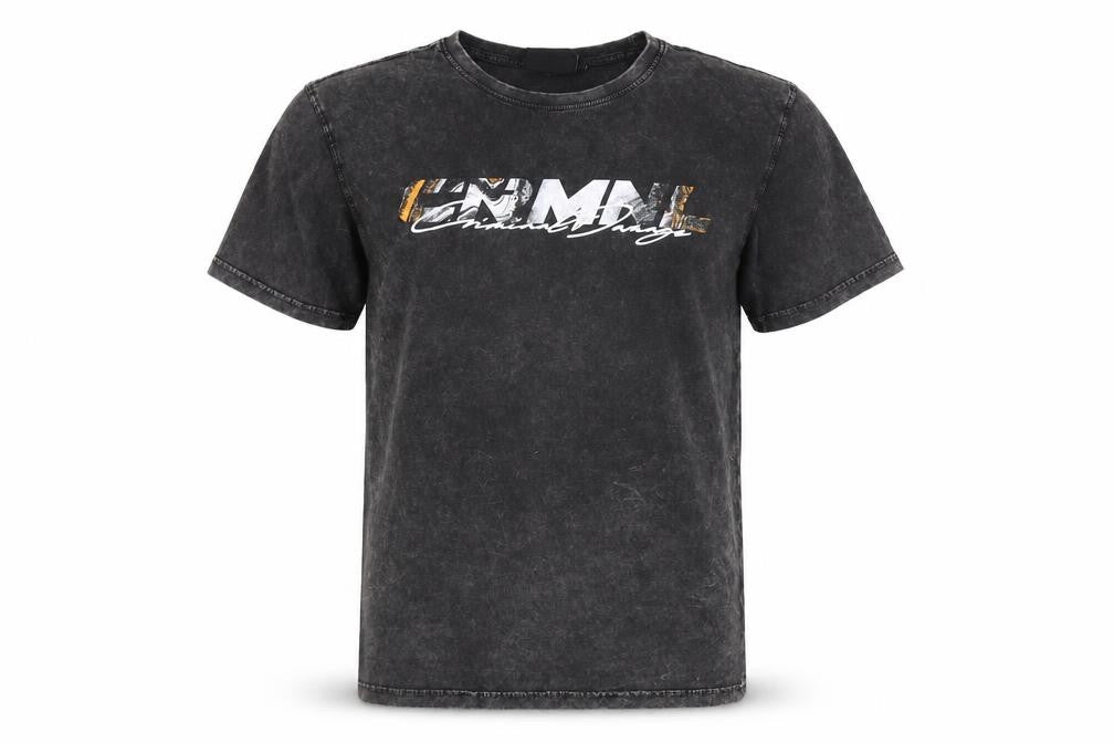 Criminal Damage Men's Black Animal Graphic T-Shirt L