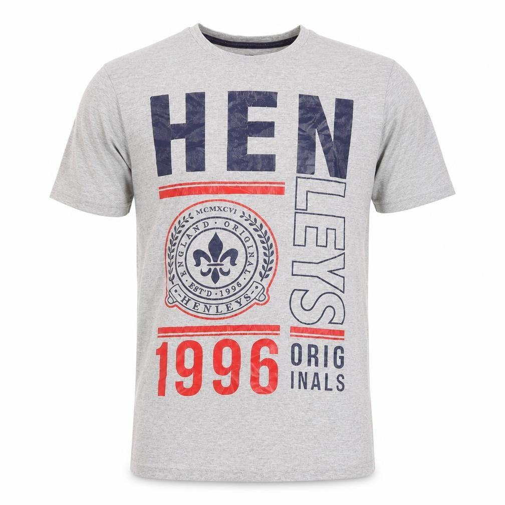 Henleys Men's Grey XS Graphic Print T-Shirt