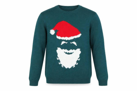 Topman Men’s Green Christmas Pullover Jumper L