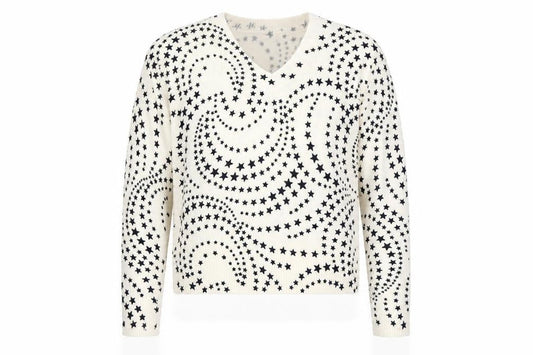 Marks & Spencer Women's Ivory Star Jumper Size 14