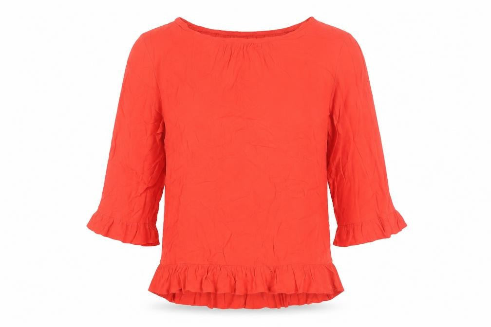 Gap Women’s Red 3/4 Sleeve Pullover Top M