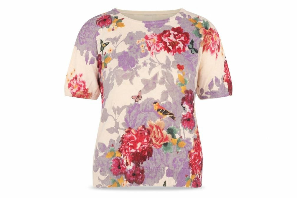 Monsoon Women's Multicoloured Floral Pullover Jumper, M