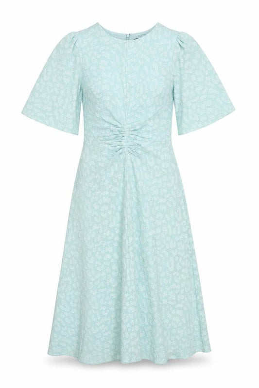 Marks & Spencer Women's Green Ruched Dress Size 8