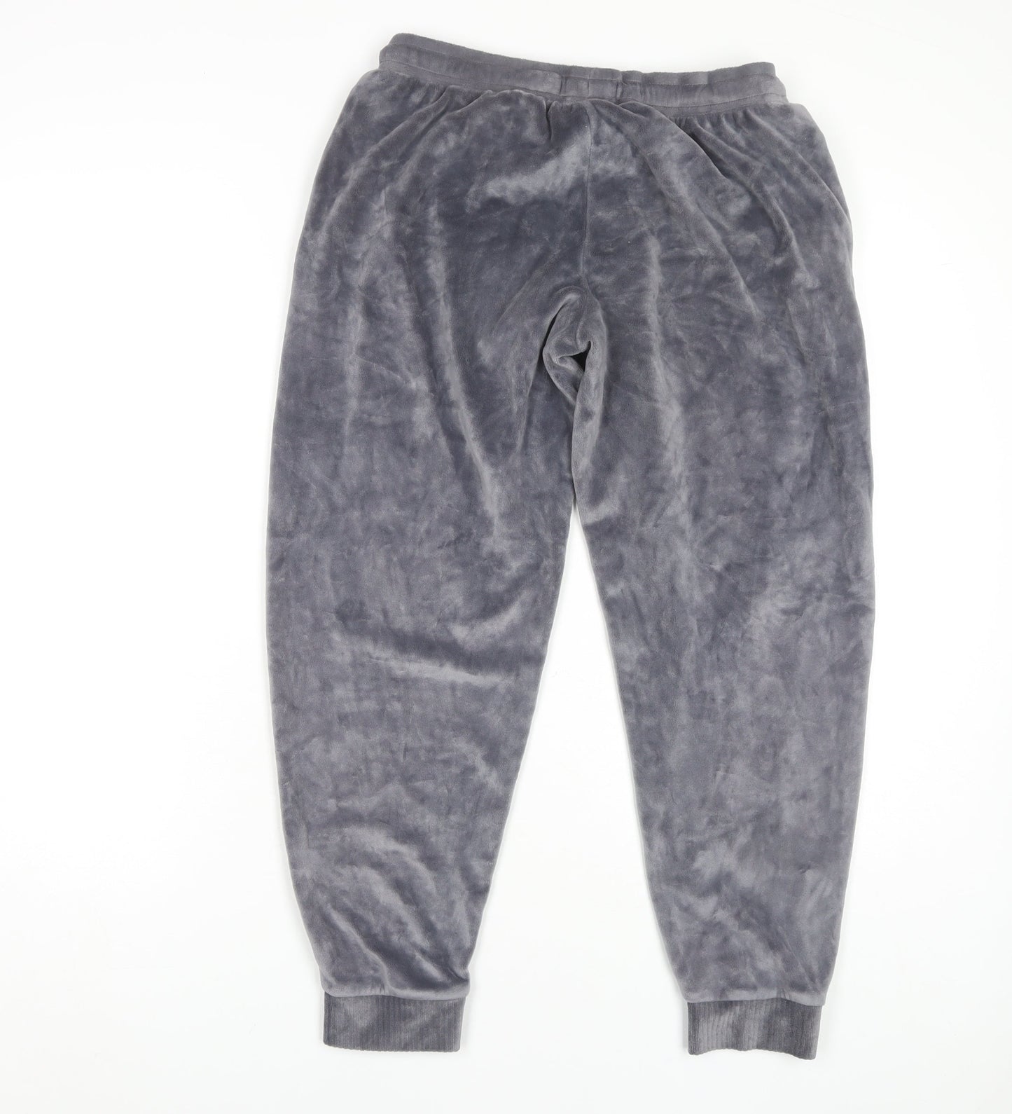 Marks and Spencer Women's Grey Jogger Trousers, Size 8, Velour
