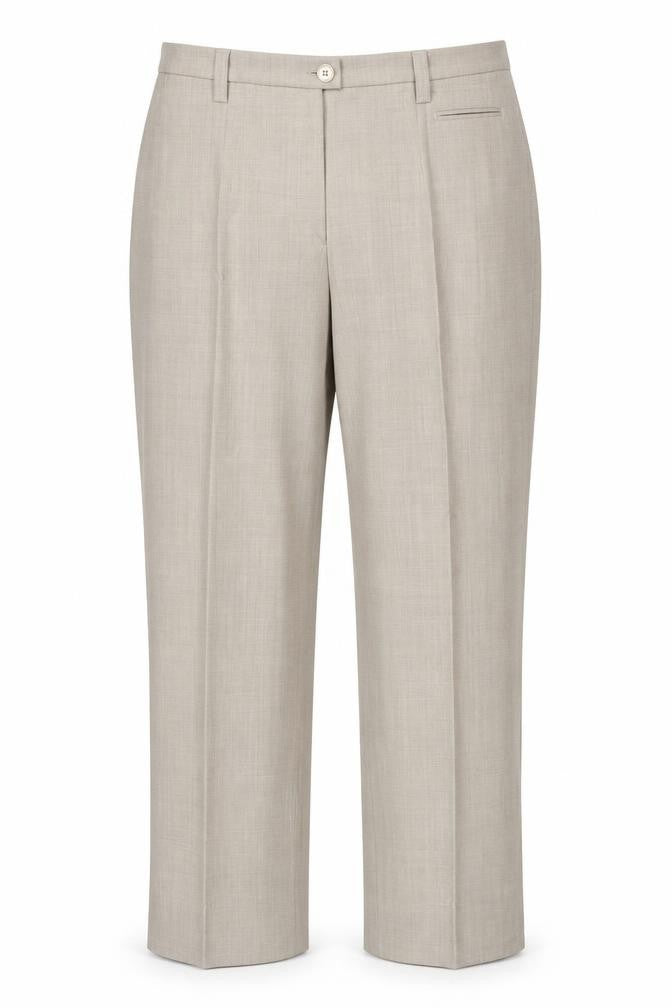 Michele Women's Beige Straight Trousers Size 12