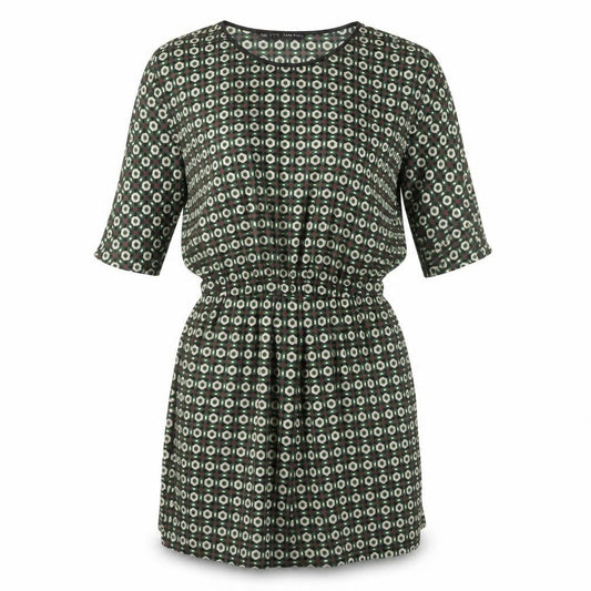 Zara Basic Women's Green Geometric Short Dress