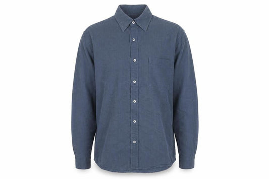 Principles Men's Blue Long Sleeve Button-Up Shirt - S