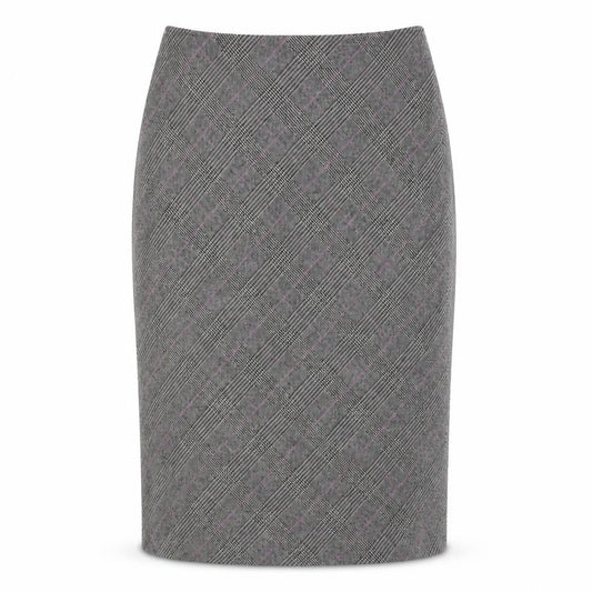 Marella Women's Grey Check Midi Pencil Skirt - Size 12