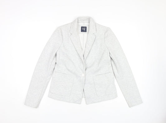 GAP Women's Grey Blazer, Size 2, Stylish and Chic