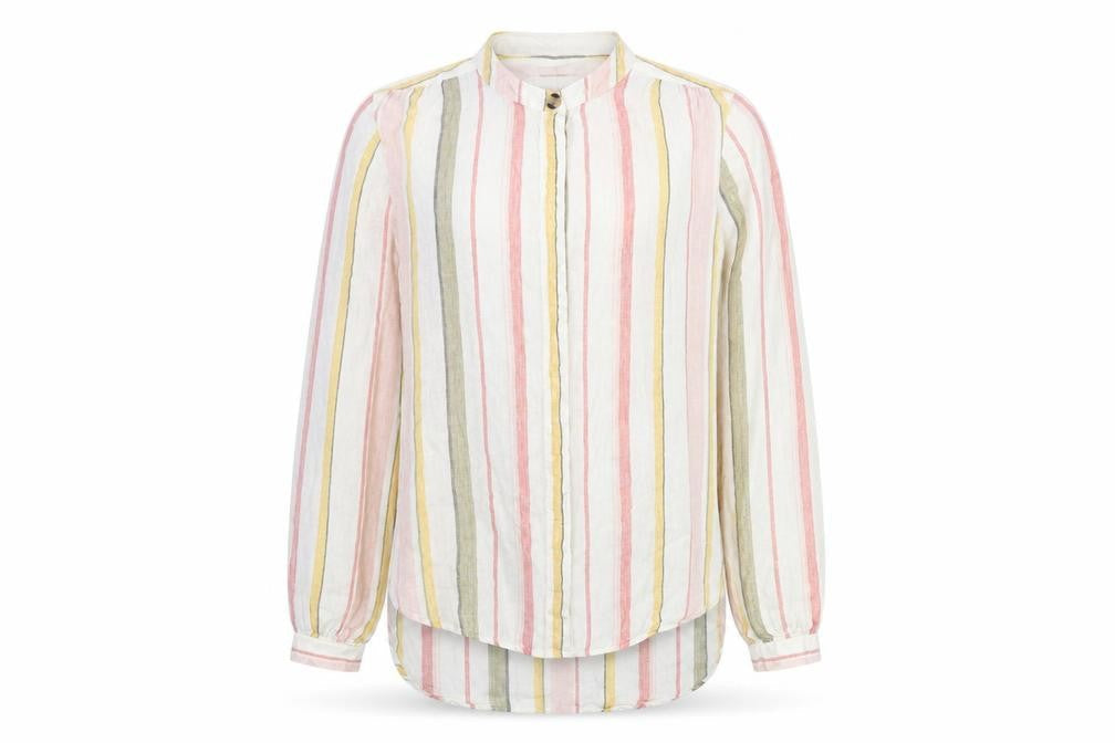 Marks & Spencer Men's Multicoloured Striped Shirt Size 16