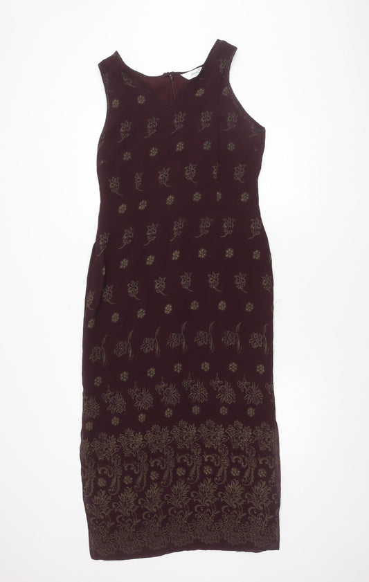 Etam Women's Multicoloured Floral Dress Size 14