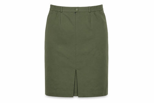 Lucia Women's Green Wool Pencil Skirt, Size 16