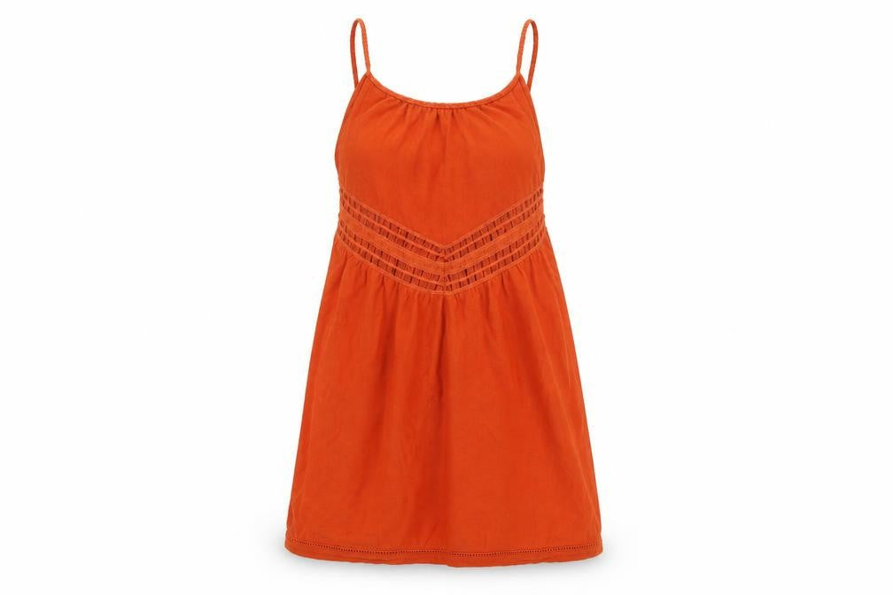 Mango Women's Orange XS Slip Dress Casual