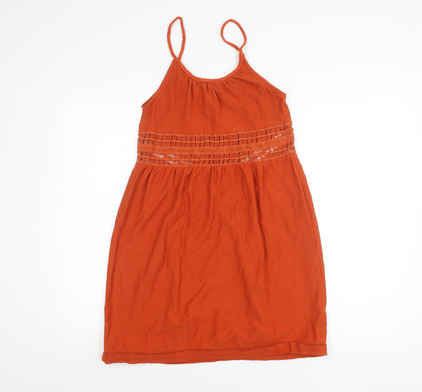 Mango Women's Orange XS Slip Dress Casual