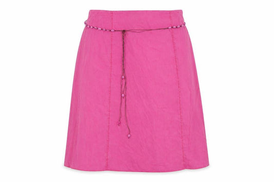 Ann Harvey Women's Pink Midi Skirt with Beaded Accents