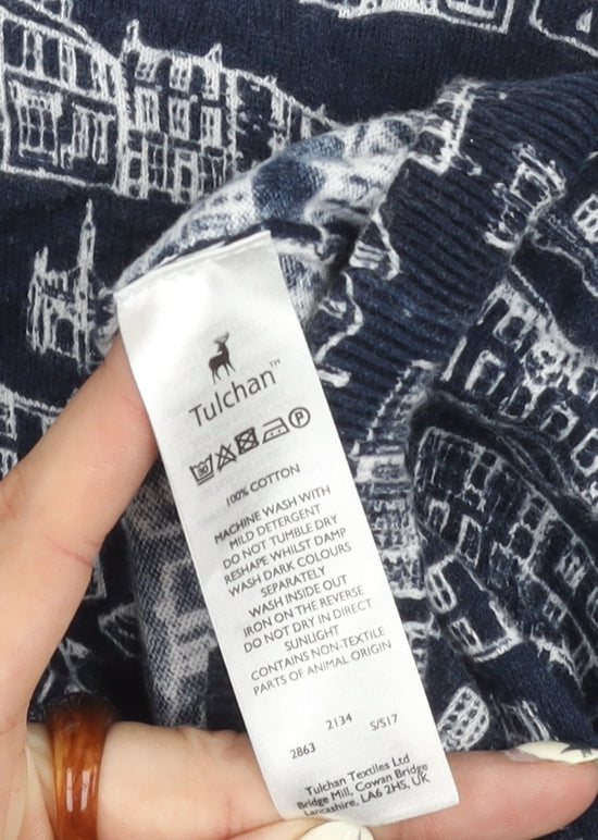 Tulchan Women's Blue Pullover Jumper Size 16