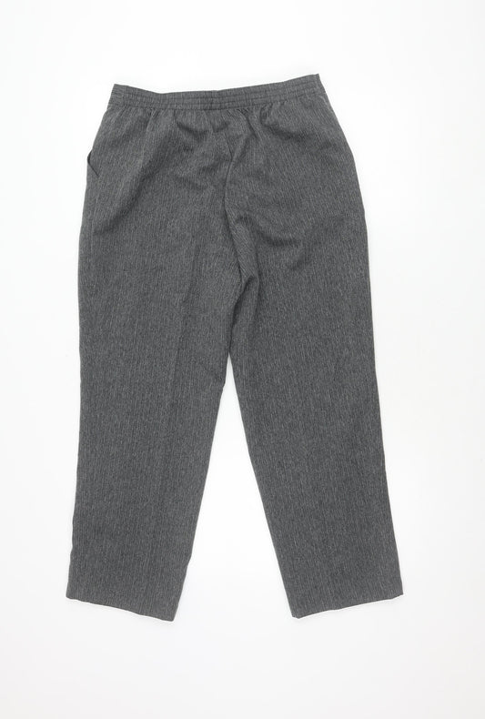Marks and Spencer Women's Grey Herringbone Trousers