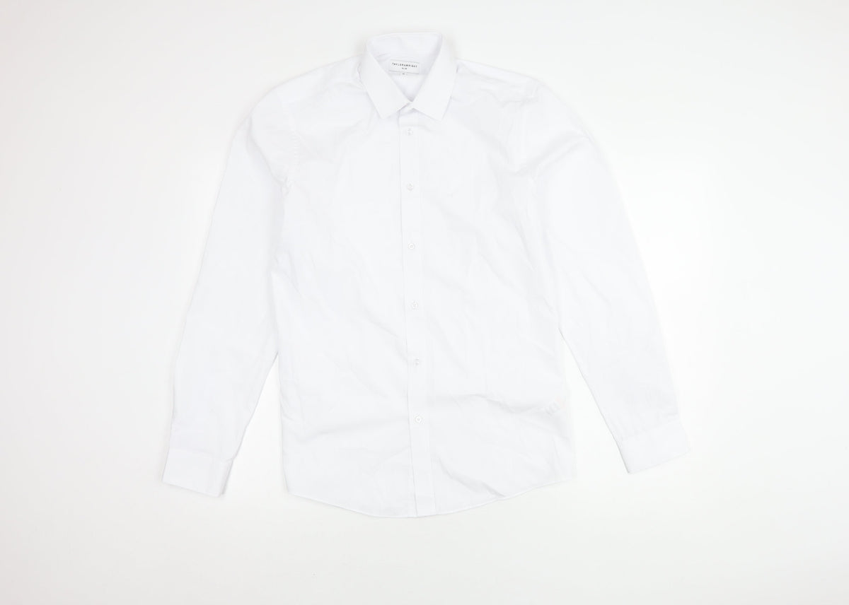 Taylor & Wright Men's White Slim Fit Shirt, Size 15
