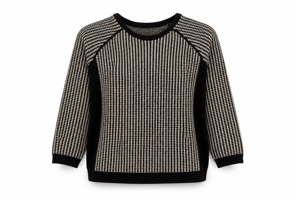 Whistles Women’s Black Geometric Pullover Jumper