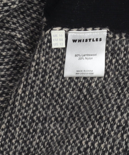Whistles Women’s Black Geometric Pullover Jumper