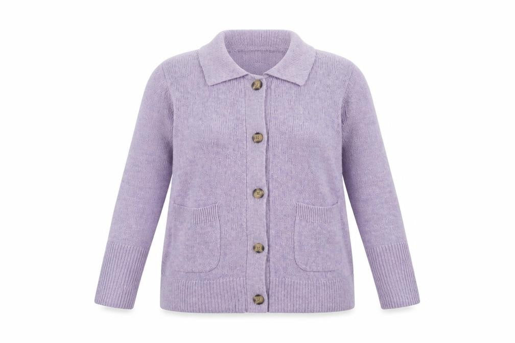 Marks & Spencer Women's Purple Cardigan Size 16