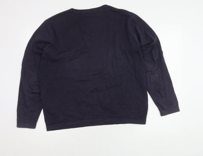 Marks & Spencer Men's Blue L Pullover Jumper