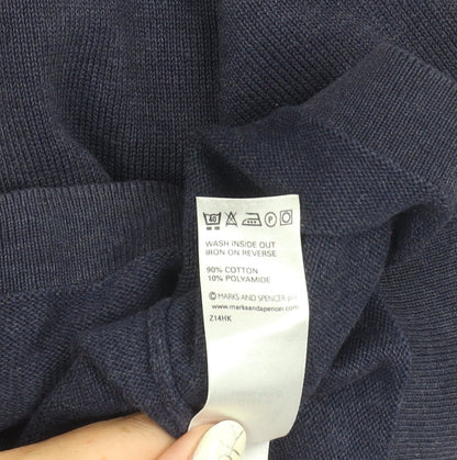 Marks & Spencer Men's Blue L Pullover Jumper