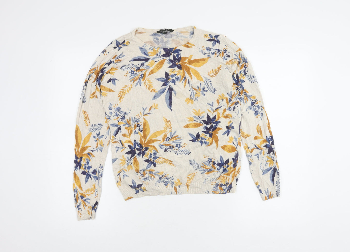 Bonmarché Women's Multicoloured Floral Pullover Jumper Size 12/14