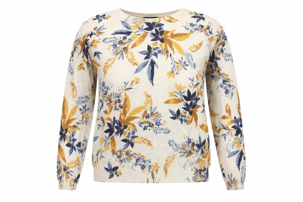 Bonmarché Women's Multicoloured Floral Pullover Jumper Size 12/14