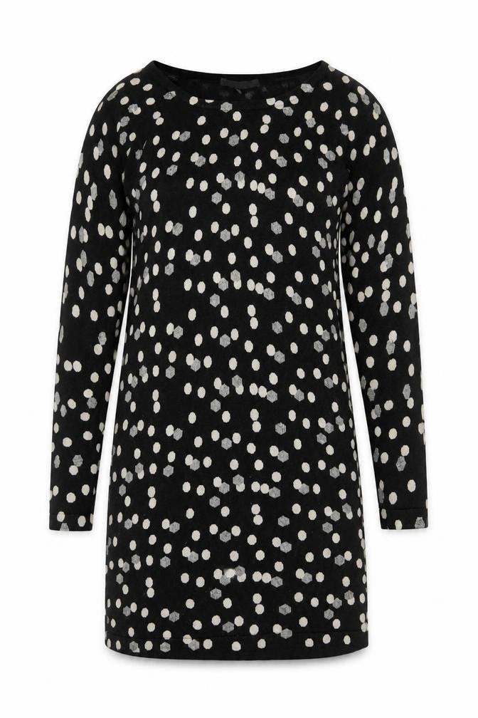 Marks & Spencer Women's Black Polka Dot Dress Size 8