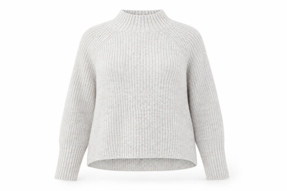 Next Women's Grey Mock Neck Pullover Jumper Size 12
