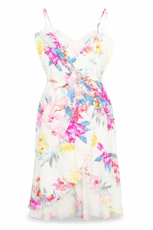 Lipsy Women's Multicoloured Floral Dress, Size 10, Casual