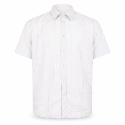 Ted Baker Men's White Striped Short Sleeve Shirt M