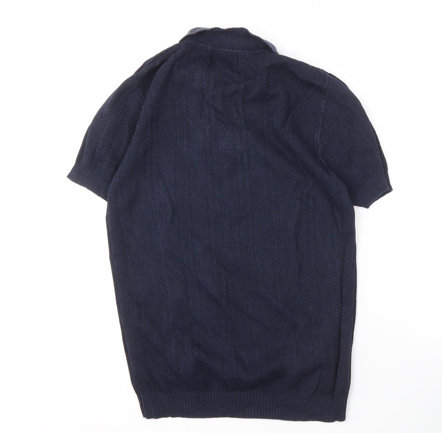 Marks and Spencer Men's Blue Small Polo Shirt