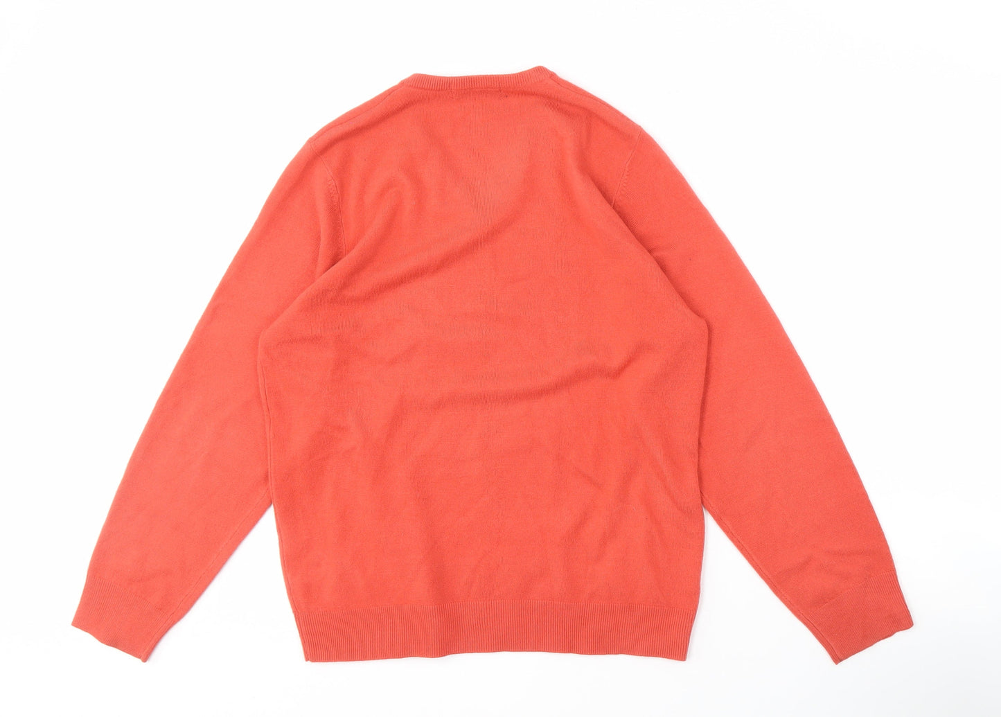 Marks and Spencer Men's Red V-Neck Pullover Jumper M