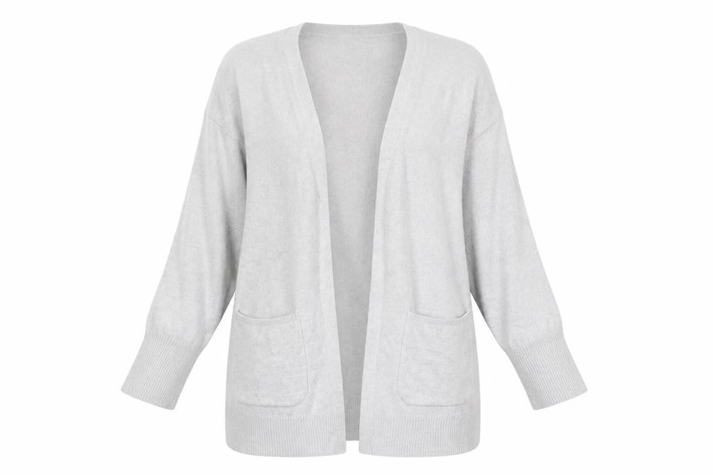 Marks & Spencer Women's Grey Open Front Cardigan M