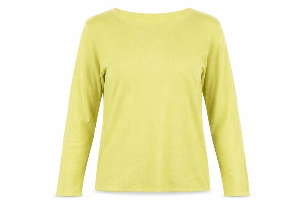 Bonmarché Women's Yellow Pullover Jumper Size 12/14