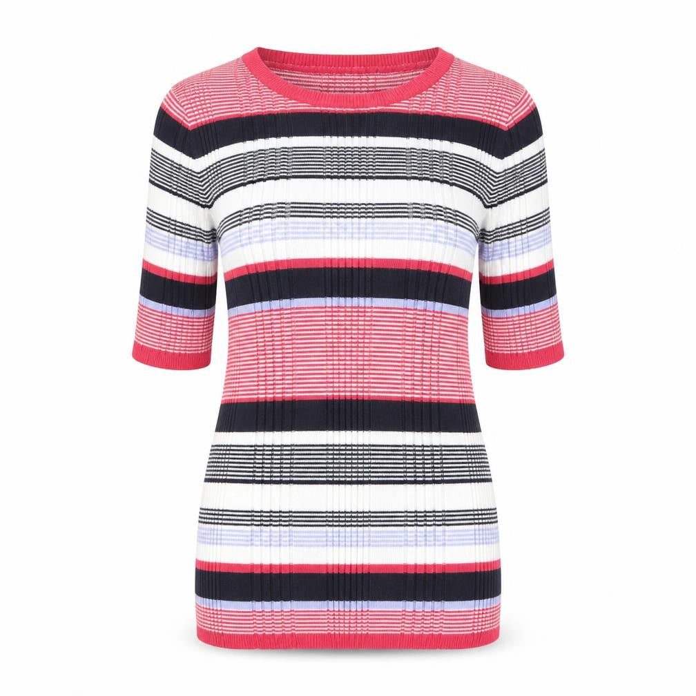 Marks & Spencer Women's Multicoloured Striped Top, Size 8