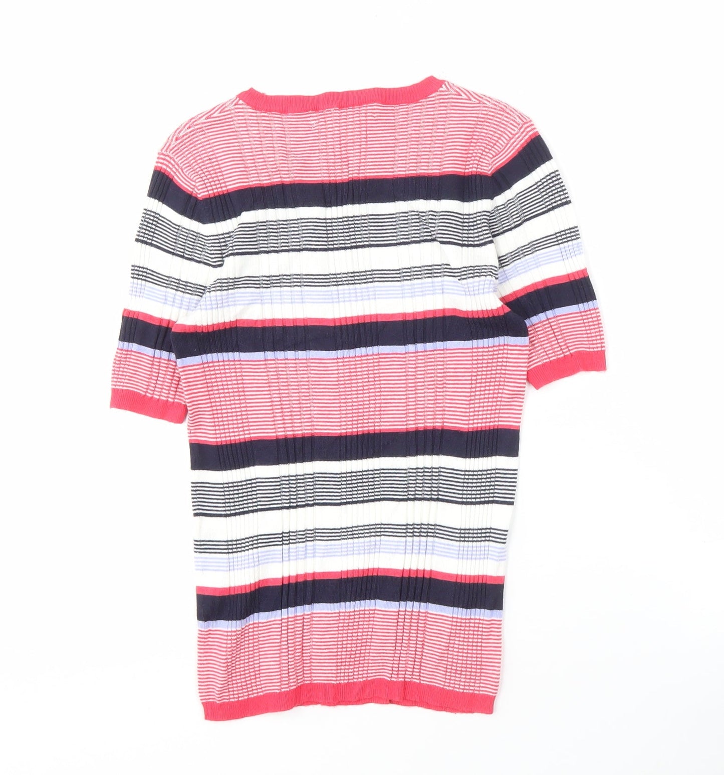 Marks and Spencer Women's Multicoloured Striped Top, Size 8