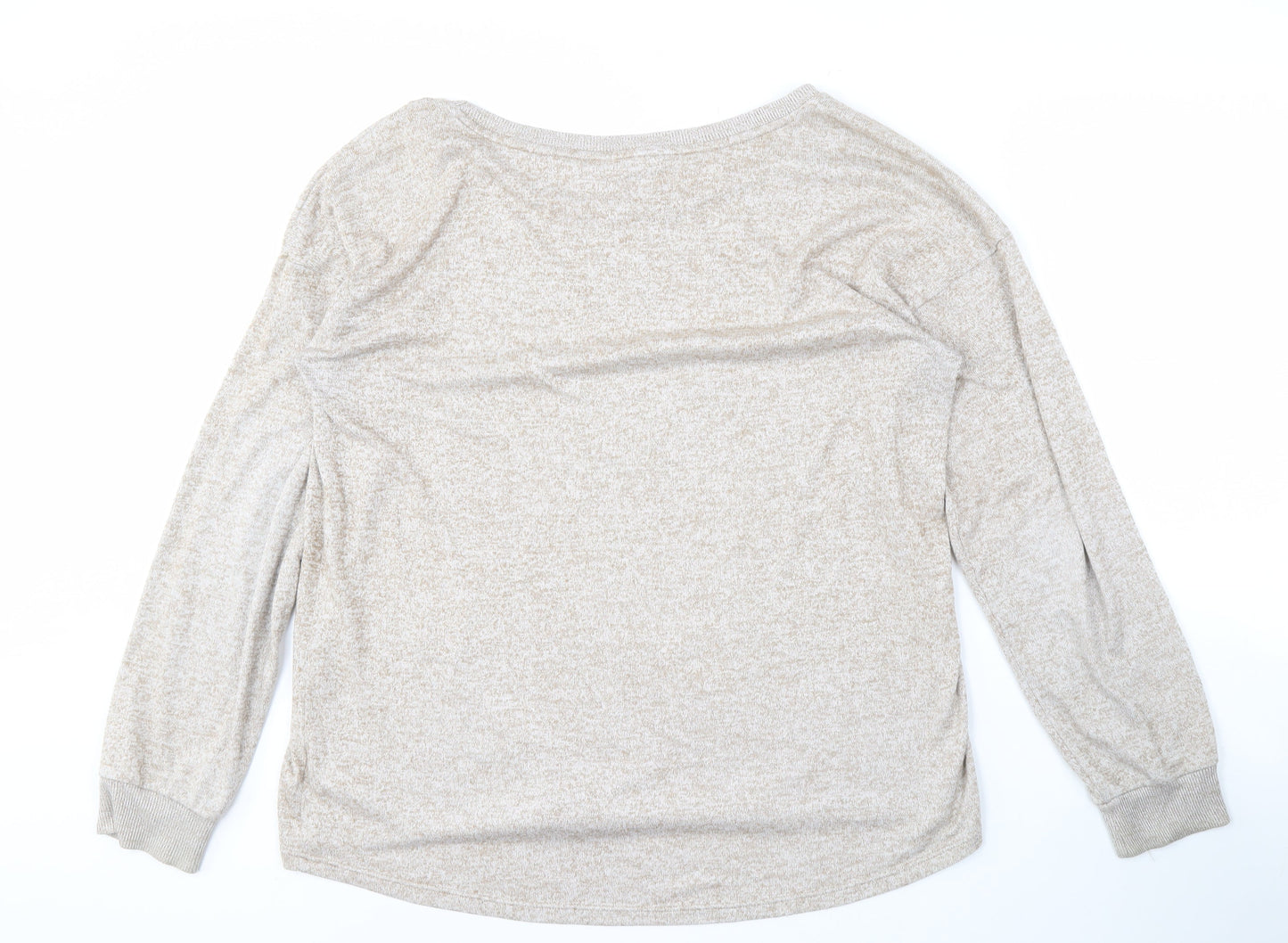 Next Women's Beige Boat Neck Jumper Size 14