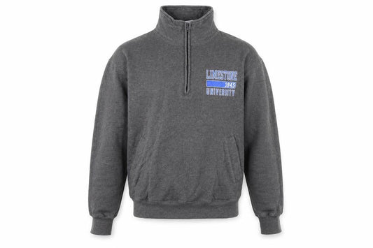 Champion Men's Grey 1/4 Zip University Sweatshirt