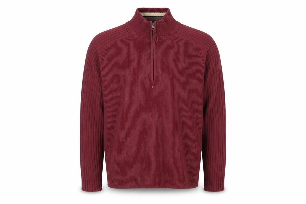 Hathaway Men's Red Full Zip Jumper, Size L
