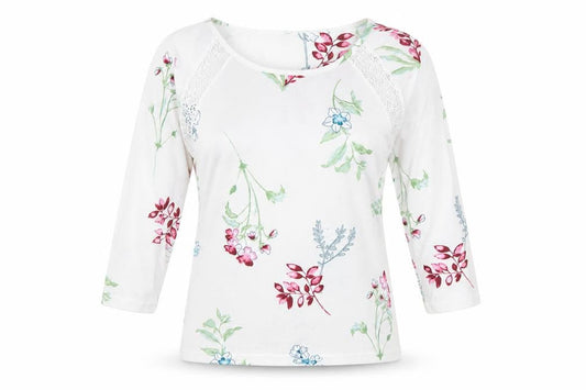 Bonmarché Women's Multicoloured 3/4 Sleeve Pullover Jumper