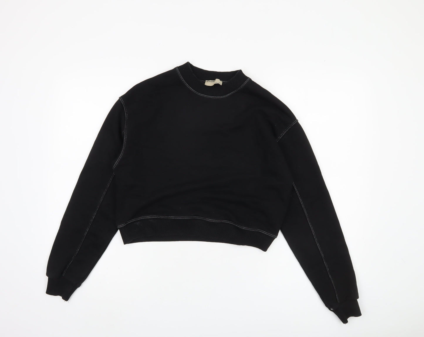 Pull & Bear Women's Black S Sweatshirt Pullover Jersey