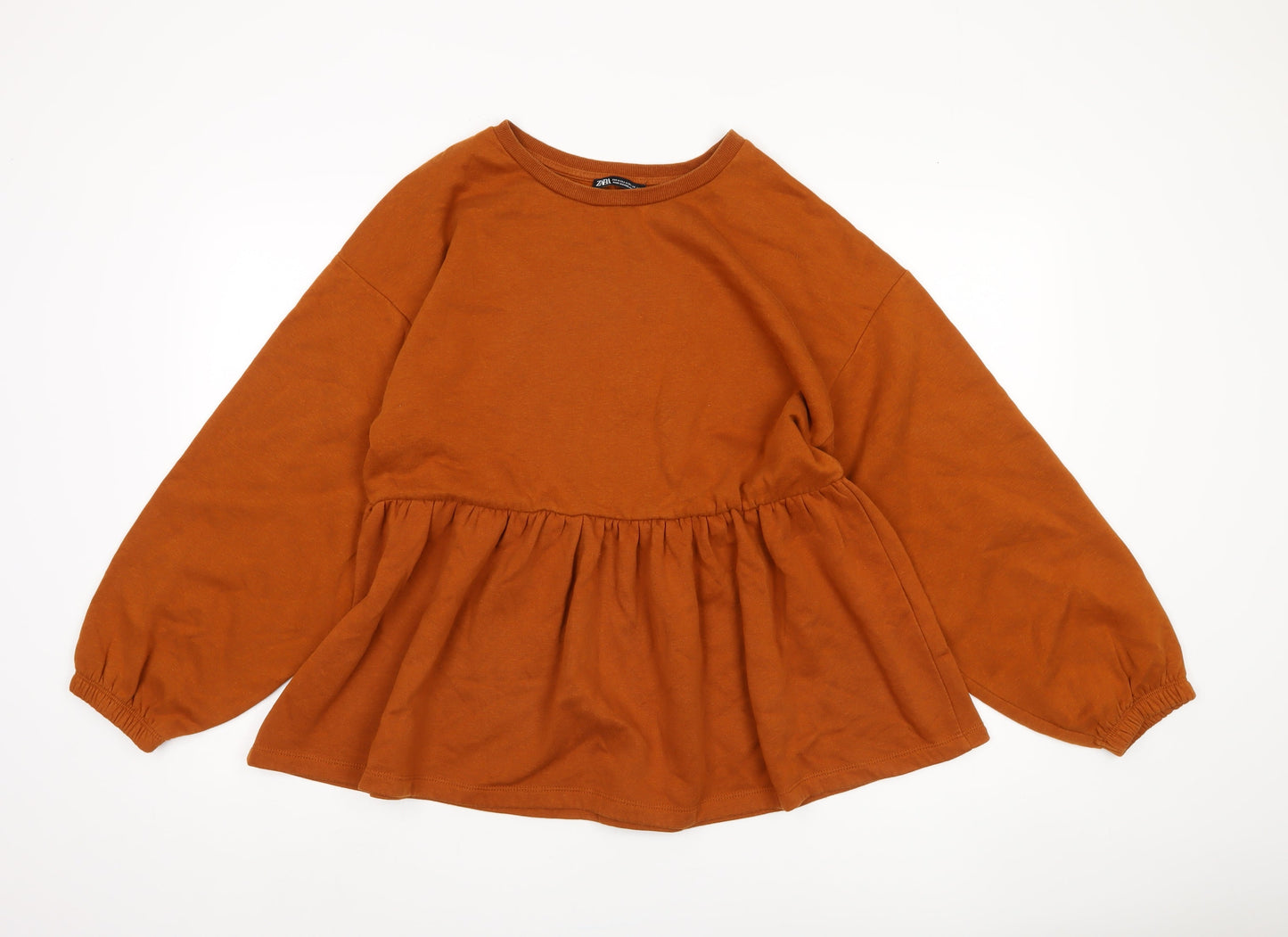 Zara Women's Brown Pullover Sweatshirt M Casual