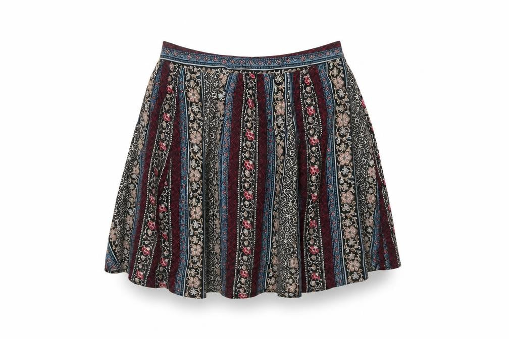 New Look Women's Multicoloured A-Line Floral Skirt Size 10