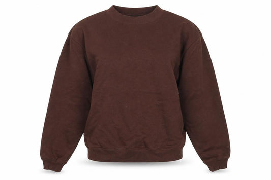 Monki Women's Brown Pullover Sweatshirt 2XS
