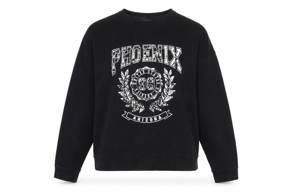 New Look Women's Black Graphic Sweatshirt Size M
