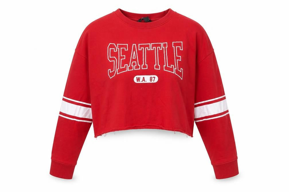 New Look Women's Red Logo Sweatshirt Size 12